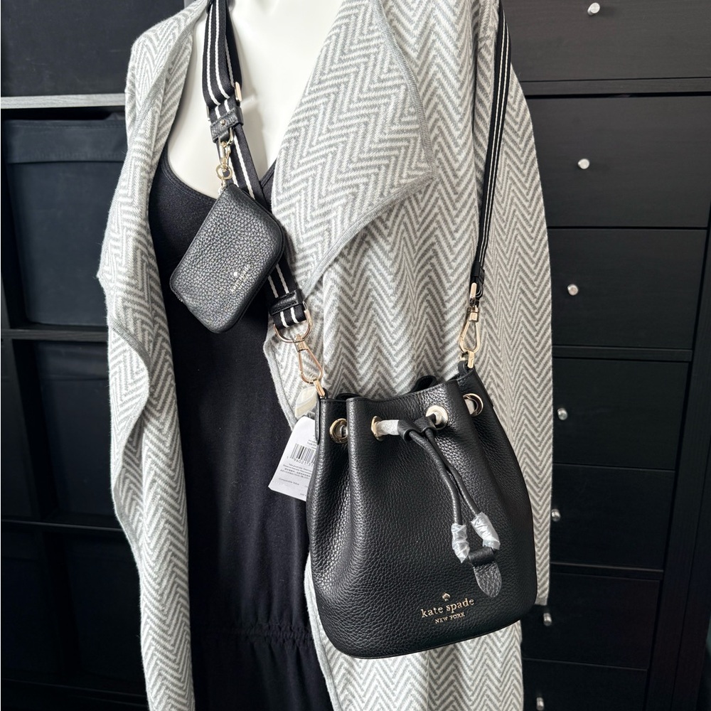 New Kate Spade Mini Bucket bag Rosie in Black